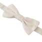 Elegant Silk Bow Tie in Off White