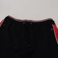 Black Cotton Logo Sweatpants Jogging Pants