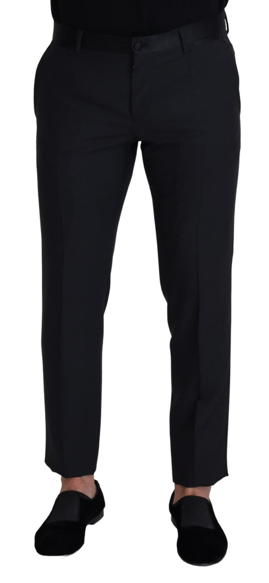 Black Wool Men Formal Pants