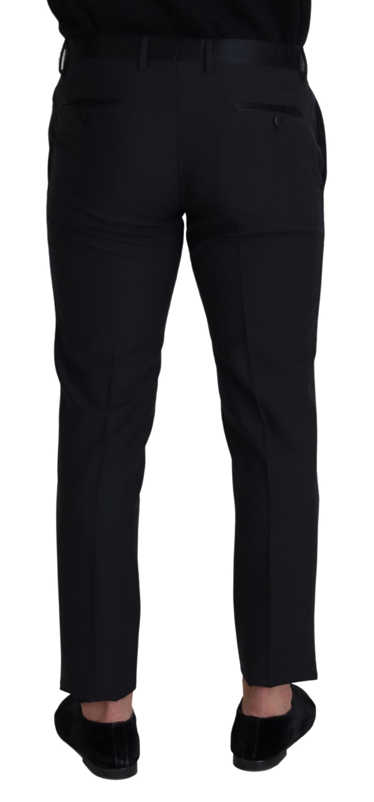 Black Wool Men Formal Pants