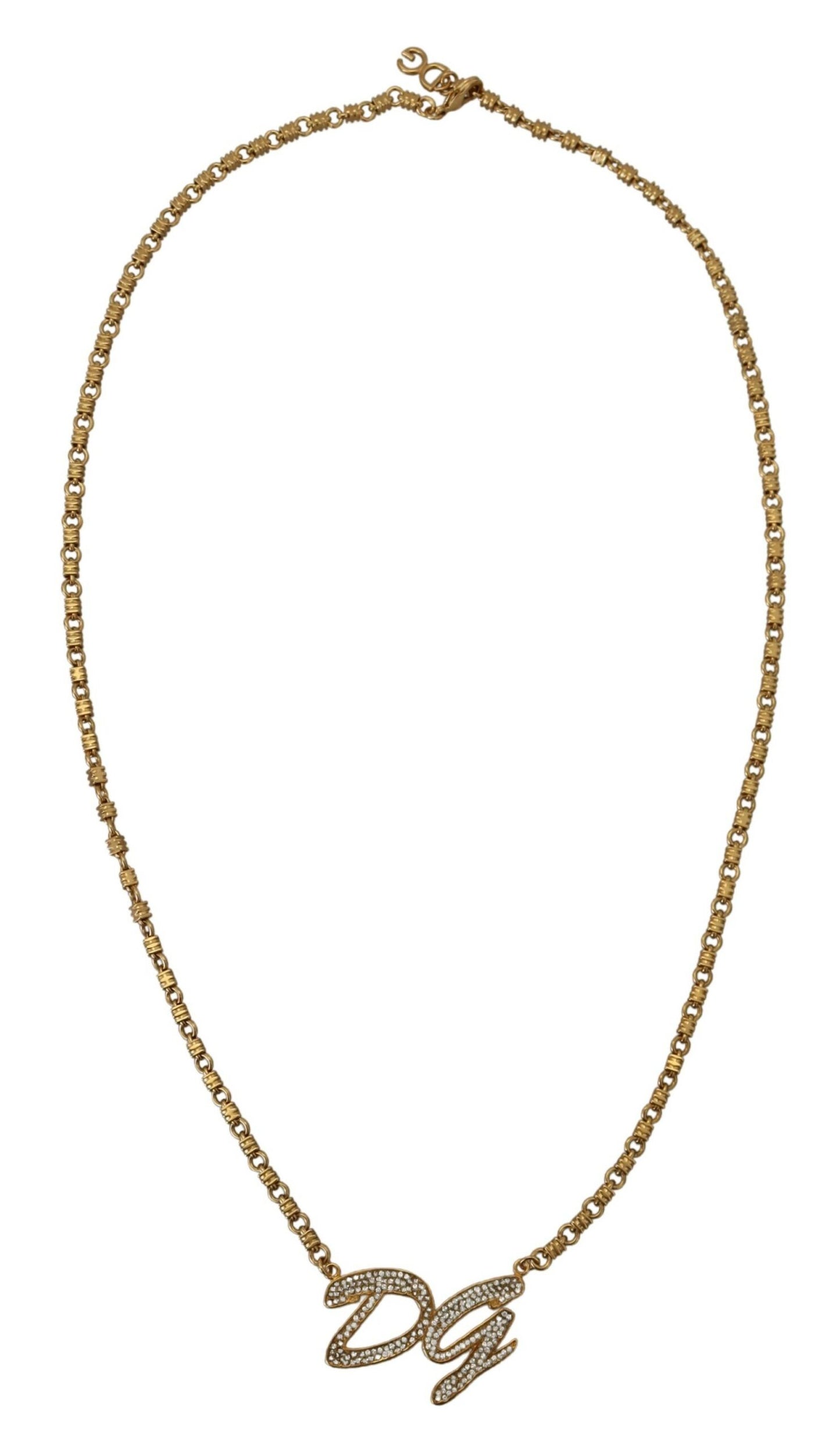 Elegant Gold Crystal Statement Necklace