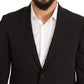 Elegant Black Slim Fit Two-Piece Suit