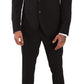 Elegant Black Slim Fit Two-Piece Suit