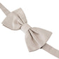 Exquisite Silk Gray Bow Tie