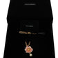 Elegant Floral Statement Charm Necklace