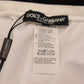 White Polyester Trousers D.N.A. Milano Pants