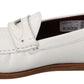 Elegant White Moccasin Slippers for the Discerning Gentleman