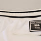 White Polyester Trousers D.N.A. Milano Pants
