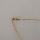 Elegant Gold-Tone Silver Brooch Pin