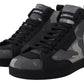 Camo Gray High-Top Sneakers