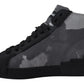 Camo Gray High-Top Sneakers