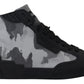 Camo Gray High-Top Sneakers