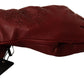 Elegant Burgundy Leather Gloves for Men