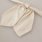 Elegant Silk Bow Tie in Pristine White
