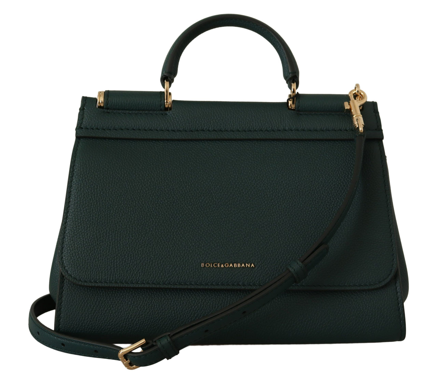 Enchanting Green Leather Sicily Shoulder Bag