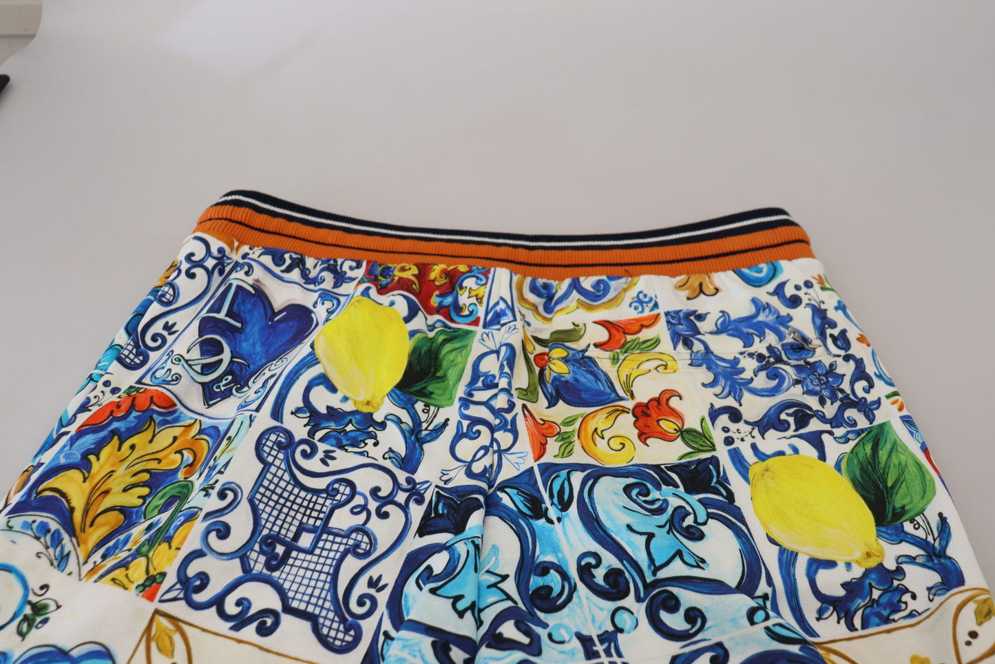 Multicolored Majolica Print Gym Sweatpants