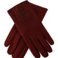 Elegant Burgundy Leather Gloves for Men