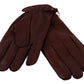 Elegant Burgundy Leather Gloves