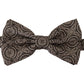 Elegant Silk Black & White Bow Tie