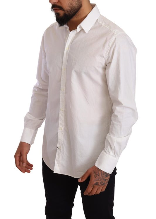 Elegant Slim Fit Silk Blend Dress Shirt