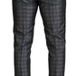 Elegant Silver Patterned Slim Fit Suit