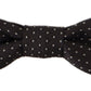 Elegant Silk Polka Dot Bow Tie