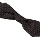 Elegant Silk Polka Dot Bow Tie