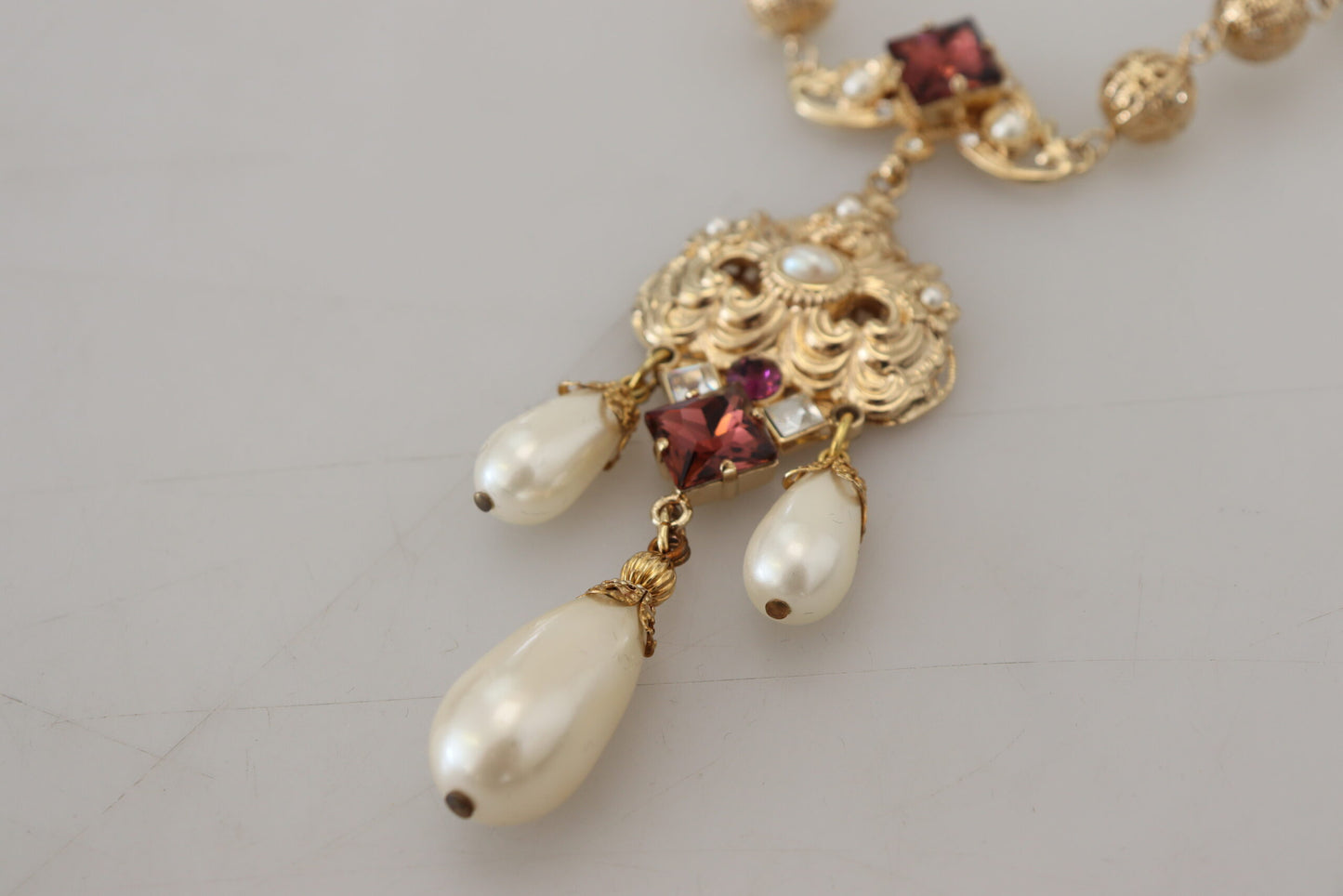 Opulent Sicilian Charm Statement Necklace