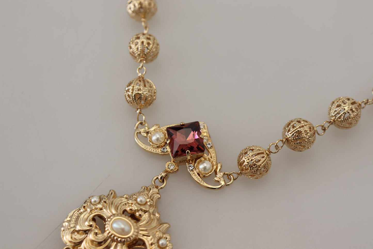 Opulent Sicilian Charm Statement Necklace