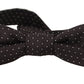 Elegant Silk Polka Dot Bow Tie