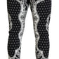 Black Cotton Bandana Print Jogger Pants