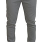 Gray Polyester Sweatpants Jogger Pants