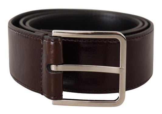 Elegant Black Patent Leather Belt with Logo Buckle