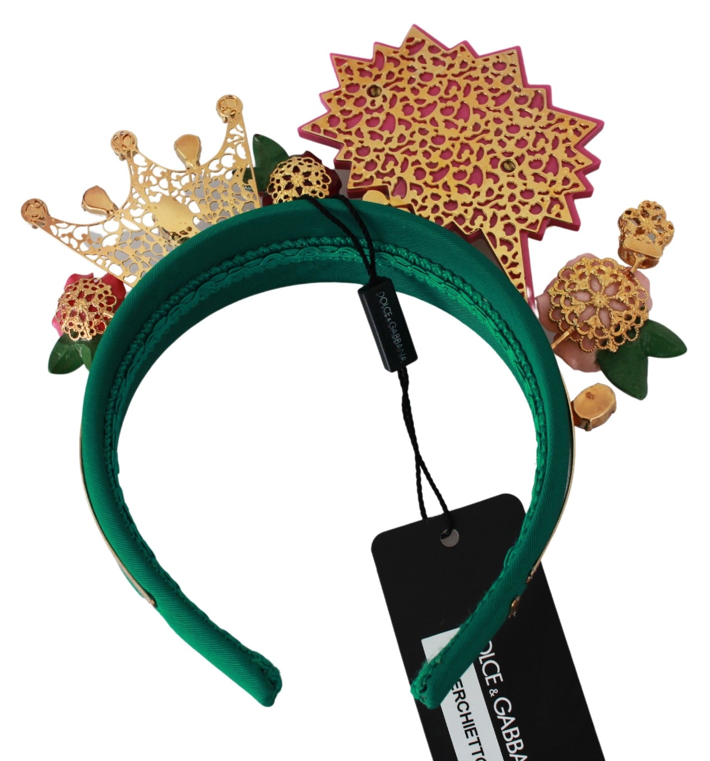 Enchanting Green Queen Crown Diadem Headband