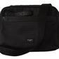 Elegant Gray & Black Reporter Messenger Bag