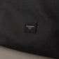 Elegant Gray & Black Reporter Messenger Bag