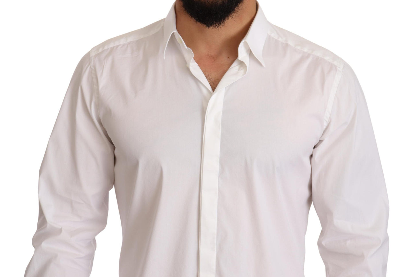 Elegant Slim Fit Gold Dress Shirt