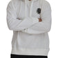 White Cotton Hooded Sweatshirt Sweater