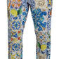 Multicolor Cotton Statement Pants
