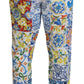 Multicolor Cotton Statement Pants