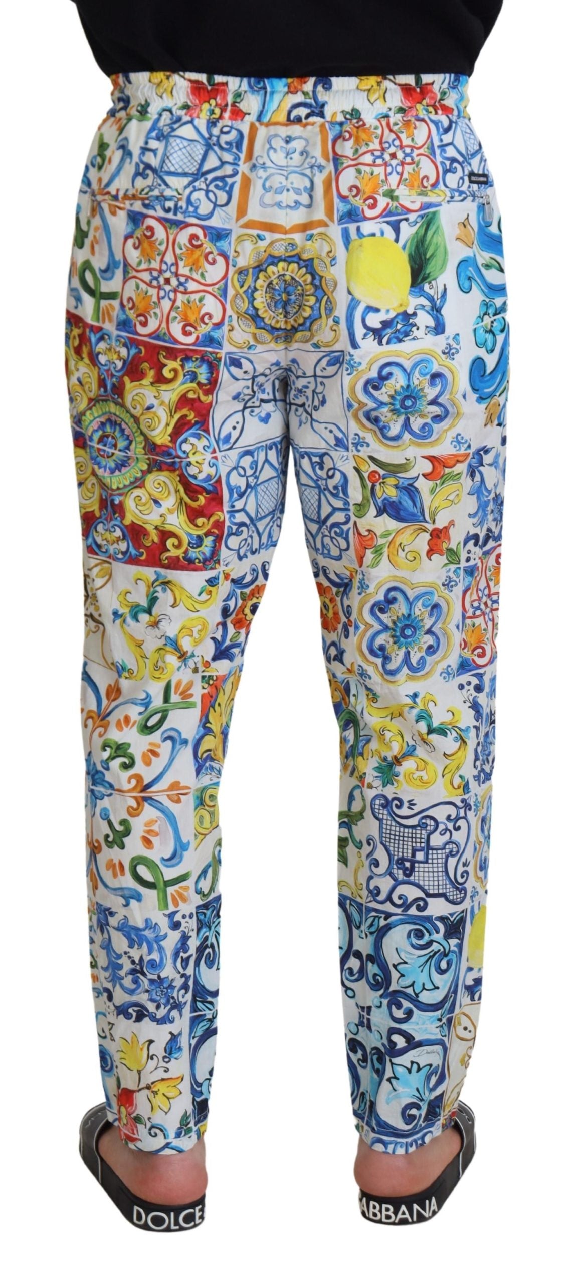 Multicolor Cotton Statement Pants