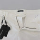 White Cotton Skinny Chino Pants