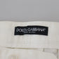 White Cotton Skinny Chino Pants