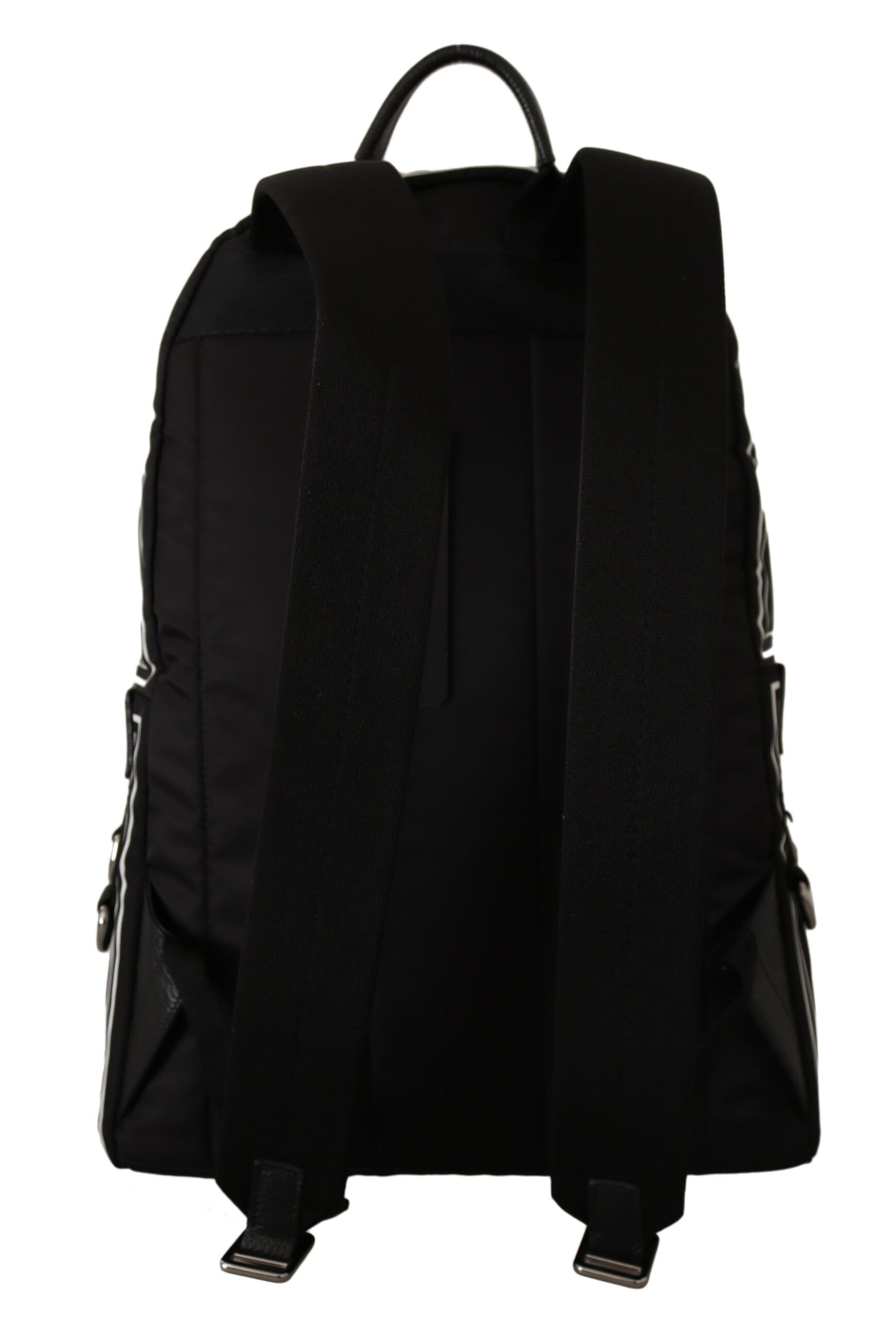 Elegant Monochrome Crown Print Backpack