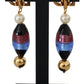 Sicilian Motif Clip-On Dangling Earrings