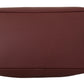 Elegant Wine Leather Tote with Adjustable Strap