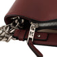 Elegant Wine Leather Tote with Adjustable Strap