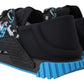 Black Blue Fabric Lace Up NS1 Sneakers