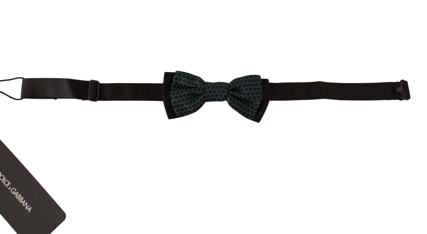 Elegant Polka Dot Silk Bow Tie