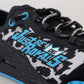 Black Blue Fabric Lace Up NS1 Sneakers